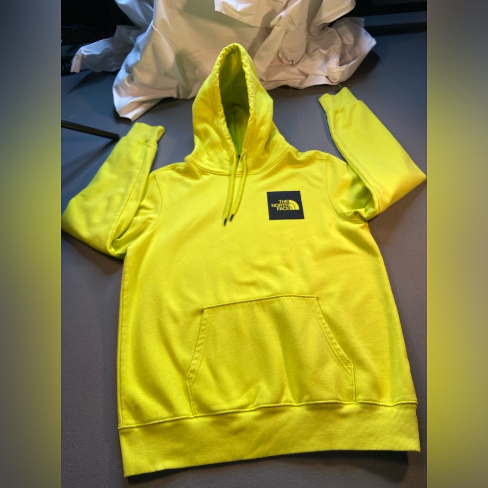 The North Face Sweatshirt, Men’s‎ Hoodie, pullover, Yellow, Size Large
